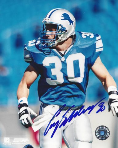 Cory Schlesinger signed 8x10 Lions