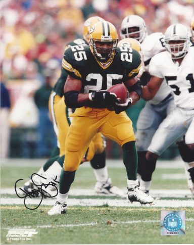 Dorsey Levens signed 8x10 Packers 