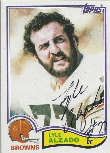 Lyle Alzado signed Trading Card Browns