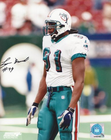 Lorenzo Bronell signed 8x10 Dolphins