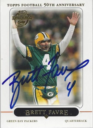 Brett Favre signed Trading Card Packers