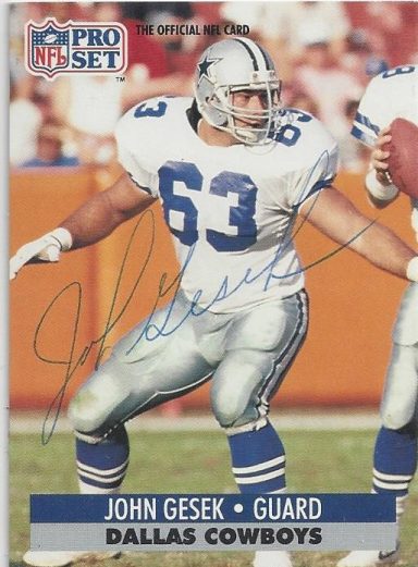 John Geske signed Trading Card Cowboys