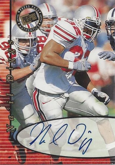 Nail Diggs signed Trading Card Packers