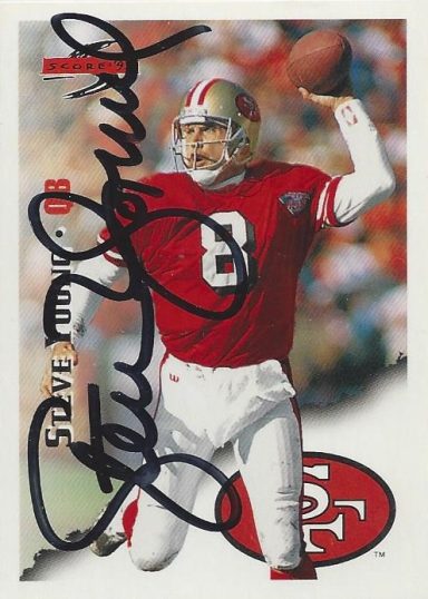 Steve Young signed Trading Card 49ers