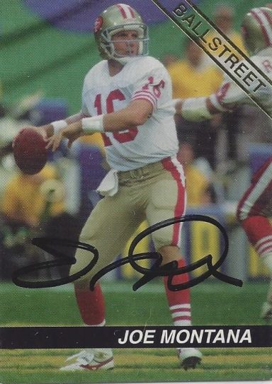 Joe Montana signed Trading Card 49ers