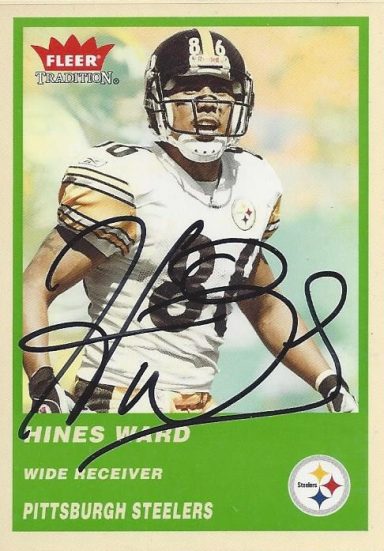 Hines Ward signed Trading Card Steelers