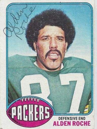 Alden Roche signed Trading Card Packers