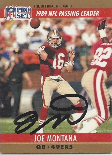 Joe Montana signed Trading Card 49ers