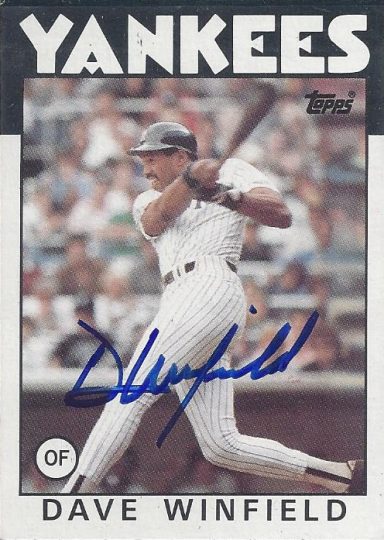 Dave Winfield signed Trading Card Yankees