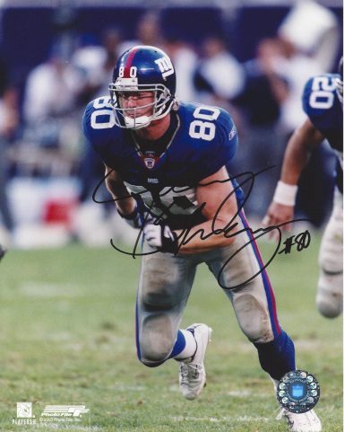 Jeremy Shockey signed 8x10 Giants