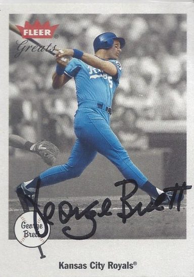 George Brett signed Trading Card Royals