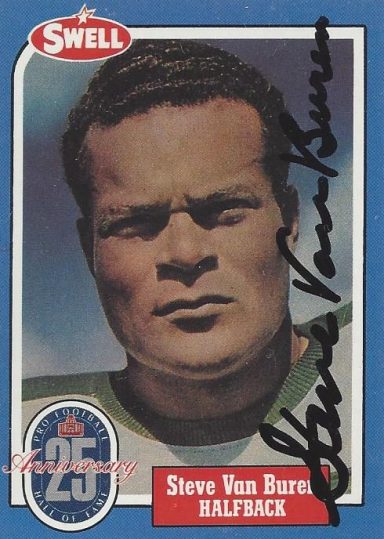 Steve Van Buren signed Trading Card