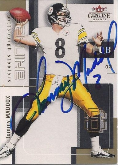 Tommy Maddox signed Trading Card Steelers