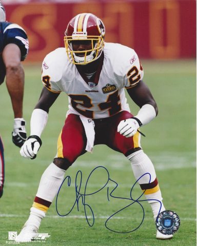 Champ Bailey signed 8x10 Redskins