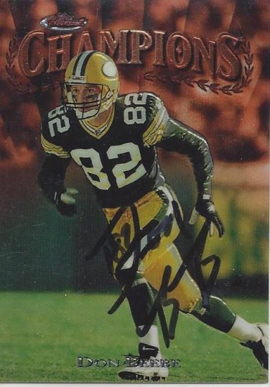 Don Bee Bee signed Trading Card Packers