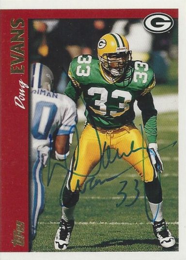 Ray Evans signed Trading Card Packers