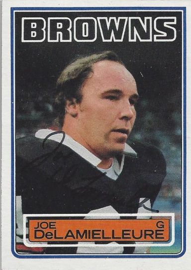 Joe DeLamieeleure signed Trading card Browns