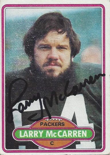 Larry Mc Carren signed Trading Card Packers