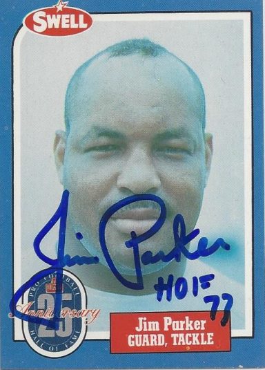 Jim Parker signed Trading Card