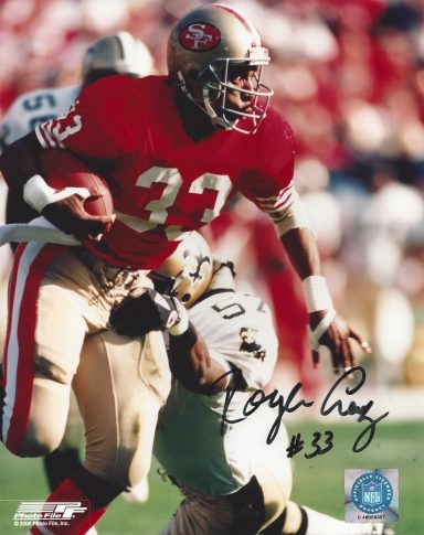 Roger Graig signed 8x10 SF 49ers