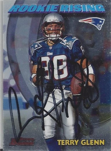 Terry Glenn signed Trading Card Patriots