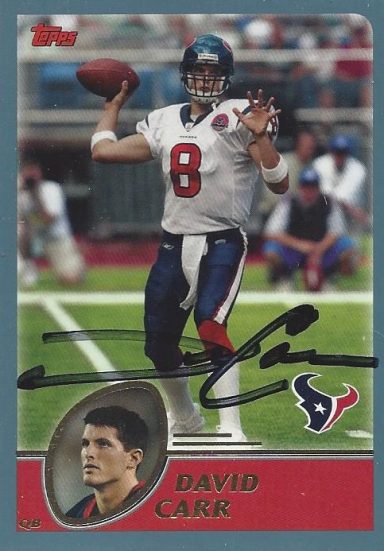 David Carr signed Trading Card Texans