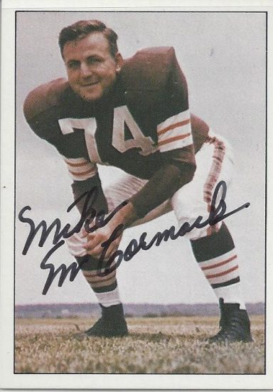 Mike McGormek signed Trading card Browns