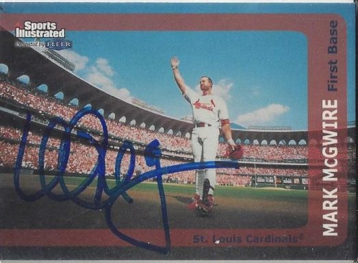 Mark McGwire signed Trading Card Cardinals