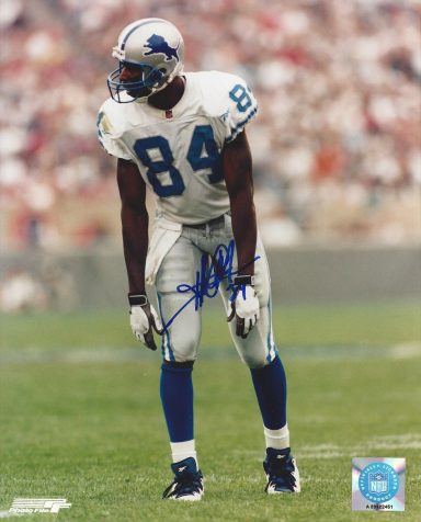 Herman Moore signed 8x10 Lions